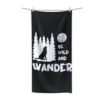 Be Wild and Wander Black and White Wolf Tapestry - £40.44 GBP+