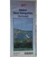 AAA - Maine New Hampshire Vermont map 2000 - $7.95