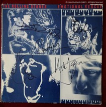 Rolling Stones - Autographed &#39;Emotional Rescue&#39; LP - COA #RS58751 - £1,020.02 GBP