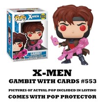 ⭐ Funko Pop! Gambit with Cards #553 from X-Men with Pop Protector NEVER OPENED - £12.77 GBP