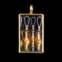 Reflective Quartet of Handbells Pendant by KVW - $468.48 MXN