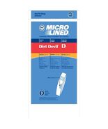 Home Care Products 450650 Dirt Devil Type D MicroLined Vacuum Cleaner Bag, - $26.70 CAD