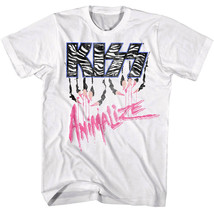Kiss Animalize Pink Claws Men’s T Shirt Glam Metal Band Album Concert Tour Merch - £21.12 GBP+