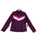 NWT Love &amp; Sports Plum Long Sleeve Brushed 1/4 Zip Jacket Women&#39;s Plus S... - $35.00 CAD
