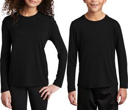 Youth Long Sleeve Fishing T-Shirt UPF 50 UV Moisture Wicking Kids Boy Girl XS-XL - £10.99 GBP+
