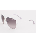 Fendi 5119 106 White / Gray Gradient Aviator Sunglasses FS5119 62mm - $141.55