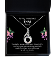 Thai Aunt Necklace Gifts - To My Wonderful Aunt - Phoenix Pendant Jewelry  - £39.07 GBP