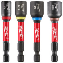 Milwaukee Tool 49-66-4566 4 Pc. Shockwave Impact Duty 2-9/16 In. Magnetic Nut - $41.99