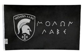 Molon Labe Cross 2nd Amendment Come Take It Military Spartan 300 3x5 Flag Banner - £12.34 GBP