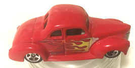 Hot Wheels 2002 40 Ford Coupe Bright Red w/ Flames HW First Editions Mal... - $4.94