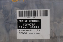 Toyota ECM ECU PCM Engine Control Computer Module 89661-35C80 image 2
