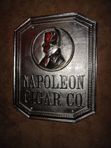   Napoleon Cigar Co. Bronze Sign Nickel Plated - £1,390.23 GBP