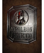   Napoleon Cigar Co. Bronze Sign Nickel Plated