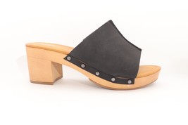 Cute Vegan  Sandals Wedges Slides ANA Elissa Black  9.5 M (CC) - £47.88 GBP