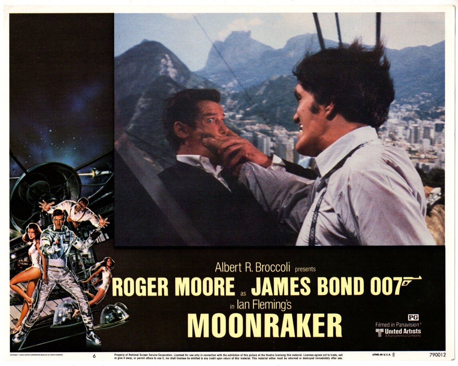 *MOONRAKER (1979) James Bond is Subdued By Jaws on Top of Suspended Aeri... - $75.00