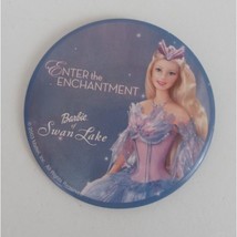 Enter The Enchantment Barbie Of Swan Lake Movie Promo Button Pin - £6.48 GBP