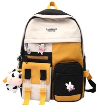 Ackpack kawaii harajuku waterproof school bag pin badge lady cute backpack girl fashion thumb200