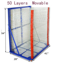 Blue Electrostatic spraying 50 Layers Screen Printing Movable Drying Rack - £371.94 GBP