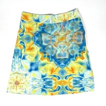 Handmade Cotton A-Line Skirt Sz. 4 Multi-Color Print Knee-Length - $11.88