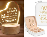 Mothers Day Gifts for Mom, Mom Engraved Night Light + Mom Jewelry Box - $41.49