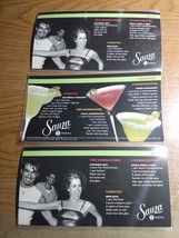 LOT of 3 - Sauza 6 Tequila Recipes On A Card - $2.00