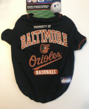Baltimore Orioles Pet Dog T-Shirt Baseball Shirt Clothing Black Size M 1... - $12.99
