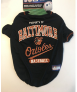 Baltimore Orioles Pet Dog T-Shirt Baseball Shirt Clothing Black Size M 1... - £10.38 GBP