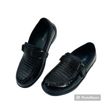 Orthofeet 819 Chelsea Croc Patent Leather Slip On Orthotic Comfort Shoe 8.5 Wide - £37.08 GBP