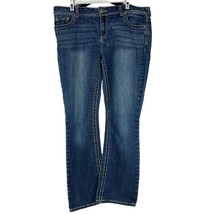 Maurices Women&#39;s Straight Leg Denim Jeans Size 13/14 Blue - £14.51 GBP