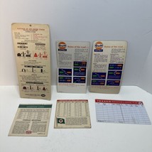 1960&#39;s Gulf Marine Products and Texaco Stickers and Conversion Cards for... - $12.95
