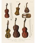 13250.Decor Poster.Home wall.Room vintage art design.Antique violins.Mus... - $23.47 CAD+