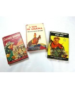3 Vintage Western Books Leather Burners, A Son of Arizona, Powder Valley... - £19.66 GBP