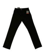 Falls Creek Men&#39;s Stretch Flat Front Straight Fit Pants Black Size 32 - $34.60 CAD