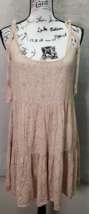 American Eagle Outfitters Slip Dress Womens Medium Multi Tiered Hem Square Neck - £20.27 GBP