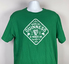 Dublin Guinness Beer St Patrick&#39;s Day 2017 T Shirt Mens Large Green - £17.22 GBP