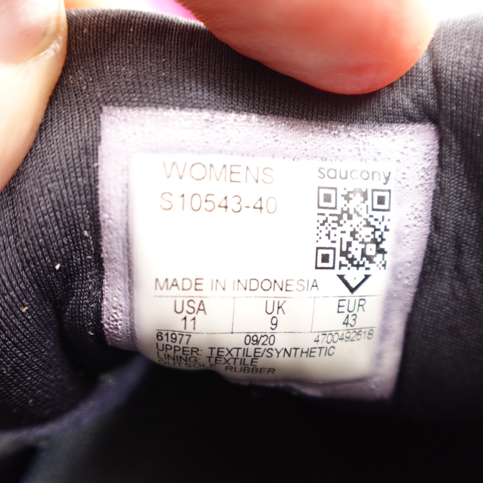 SAUCONY Freedom 3 Women's Running Shoes Black White S10543-40 SIZE 11 Item image 2