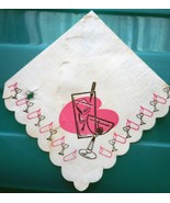 Vintage Mid Century Bar Drink Napkin 1950s - $4.99