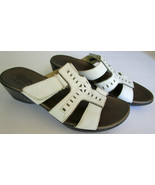 Clark&#39;s Bendables Womens 60486 Size 8M White Shoes Sandals Flats  - $99.00