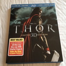 Thor Limited 3D Edition [2011, Blu-ray 3D, Blu-ray, DVD] w/ Jacket - £14.93 GBP