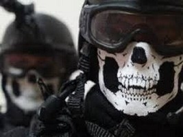 Biker Black Seamless Skull Face Tube Mask  COD GHOST Cold Gear Balaclava - $8.90