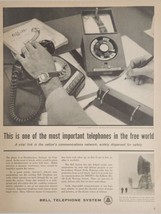 1959 Print Ad Bell Telephone System Phone at Strategic Air Command Headq... - $20.44