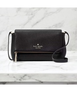 Kate Spade Leila Mini Zip Crossbody Purse in Black Leather KE487 - $99.00