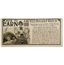 Baker Teas Spices Earn A Bicycle 1897 Advertisement Victorian Bikes ADBN1A1 - $28.01 CAD