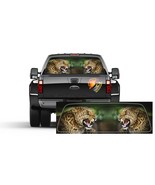 Leopard Cat Rear Window Perforated  Graphic  Decal Tint Sticker Trucks C... - £40.09 GBP