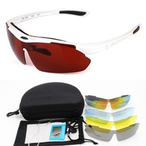 6 lens Fishing Eyewear Filter blue light Polarized Cycling Gles Bike Goggles MTB - £69.64 GBP