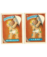 1986 Garbage Pail Kids Cards Series 6 248a Hector Collector / 248b G.P. Kay - €4,33 EUR