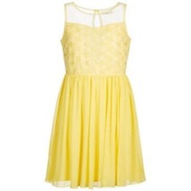 Epic Threads Big Girls Floral Embroidered Dress, Yellow Cream/Small - $18.95
