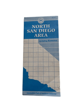 North San Diego Ramona California Vintage 1997 Travel Guide Map AAA - $12.85