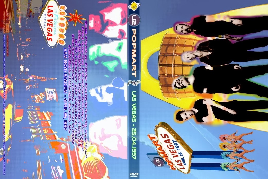 U2 Live in Las Vegas 1997 DVD Pro-Shot April 25, 1997 Very Rare Popmart ... - $25.00