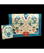 Vintage Chinese Embroidered Clutch Purse with Matching Coin Purse - £133.14 GBP